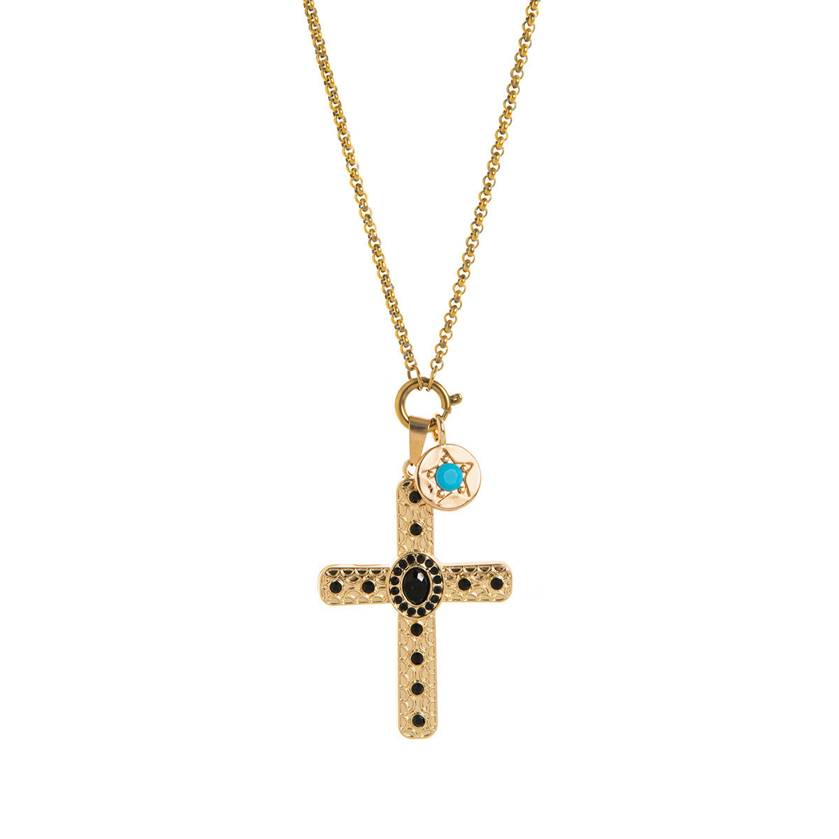Color Pendant Necklace Female Twelve Birthstone Square Color Zircon