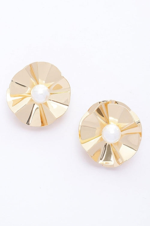 Pearl Metal Earring