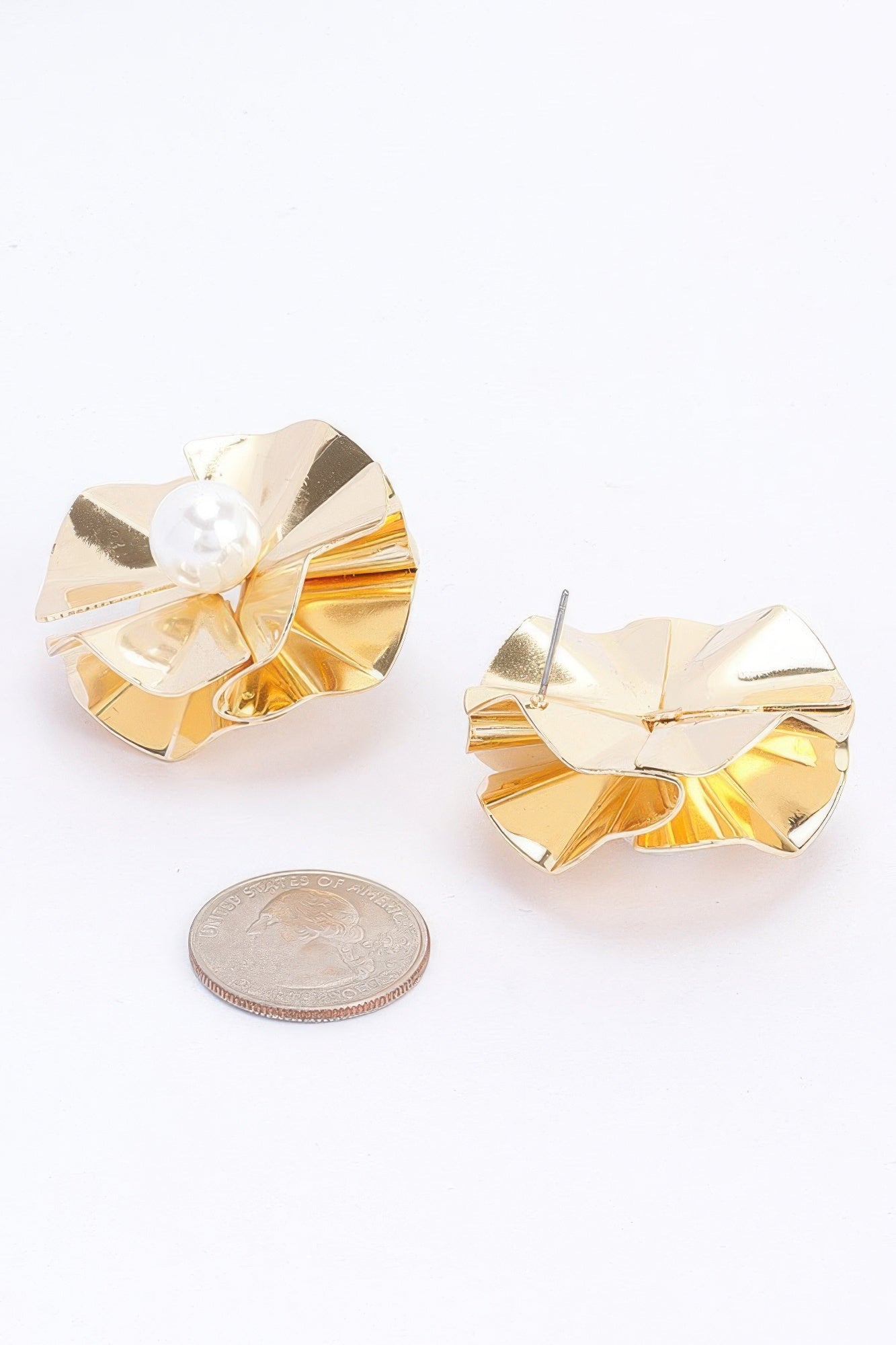 Pearl Metal Earring