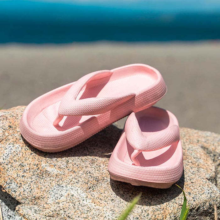 Chanclas de playa con suela gruesa para exteriores