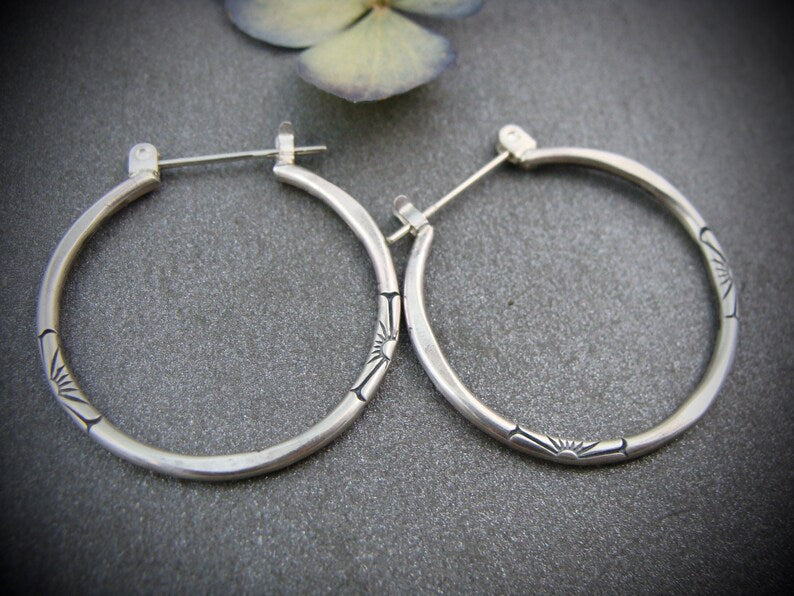 Retro Three-dimensional Geometric Large Hoop Earrings