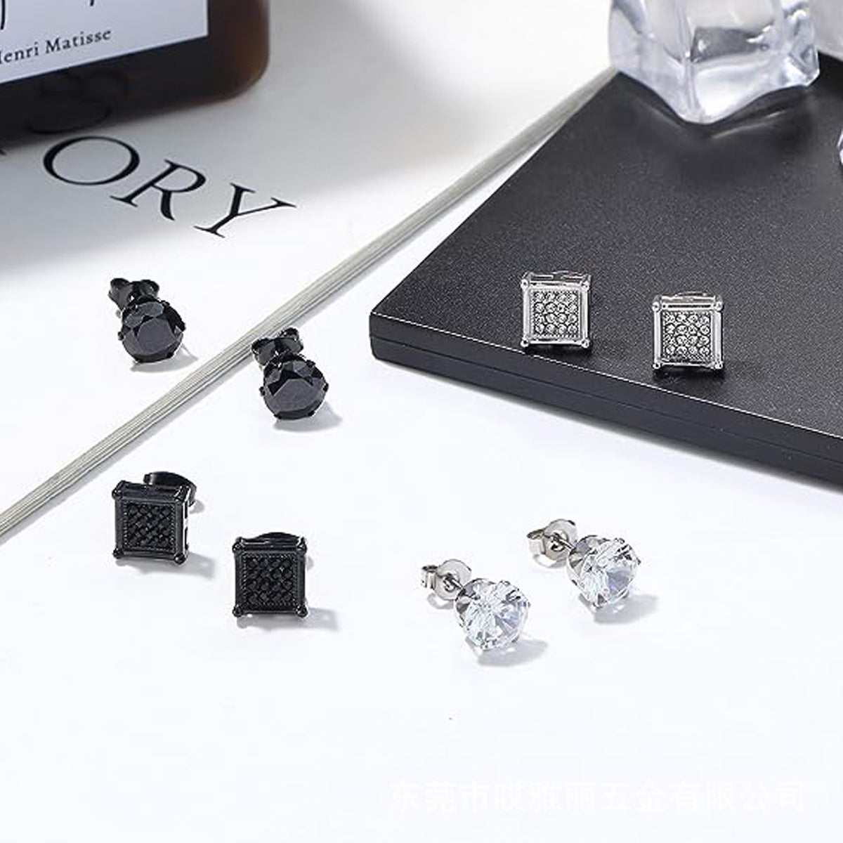 15 Pairs Earrings Suit High Quality Stainless Steel Hypoallergenic