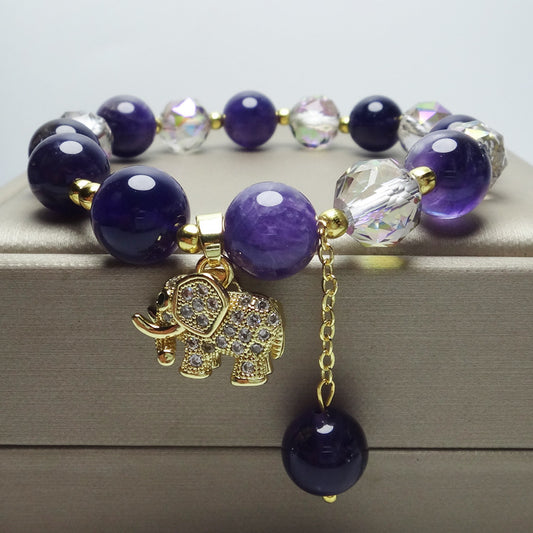 Women's Fashion Personalized Natural Amethyst Bracelet