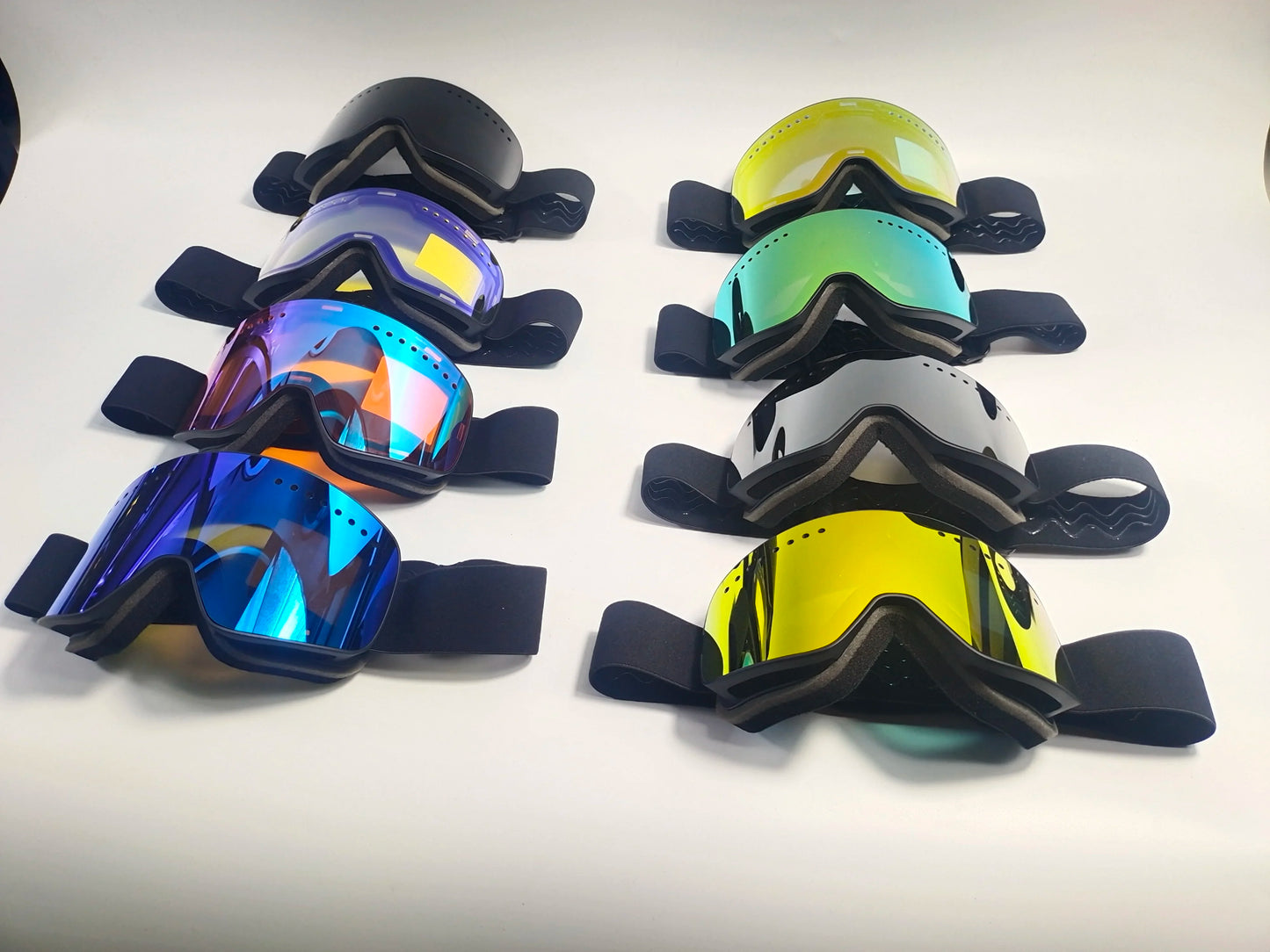 Nuevo diseño de gafas de snowboard con sistema magnético para deportes al aire libre, doble antivaho, gafas de nieve personalizadas