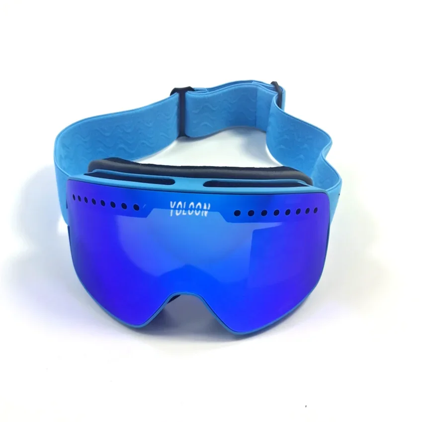 New Design Outdoor Sports Magnetic System Double Anti Fog Snowboard Eyewear Custom Snow Goggles