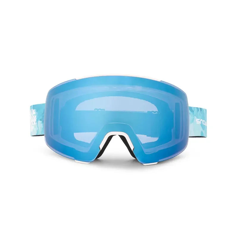 Anti-fog Sports Eyewear oem custom design logo color magnetic lens ski goggles