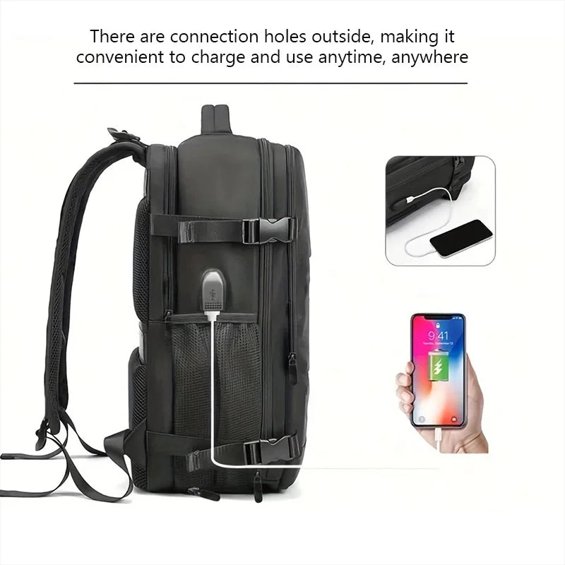 Mochila para portátil, mochila impermeable para viajes al aire libre