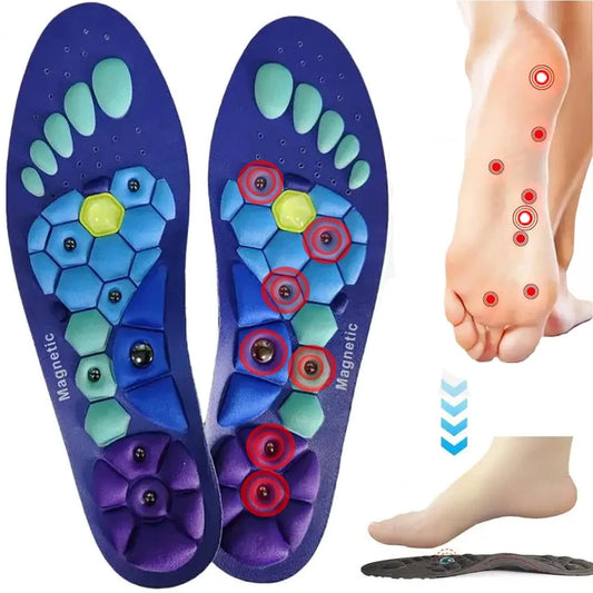 Medical Magnetic Therapy Sports Insoles Massage Foot Weight Loss