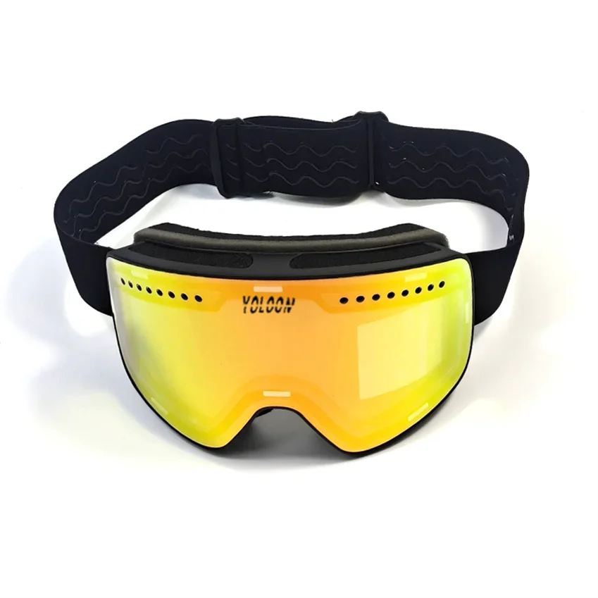 New Design Outdoor Sports Magnetic System Double Anti Fog Snowboard Eyewear Custom Snow Goggles