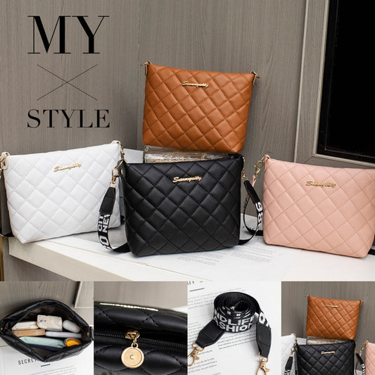 Small Messenger Bag For Women Trend Lingge Embroidery Female Shoulder