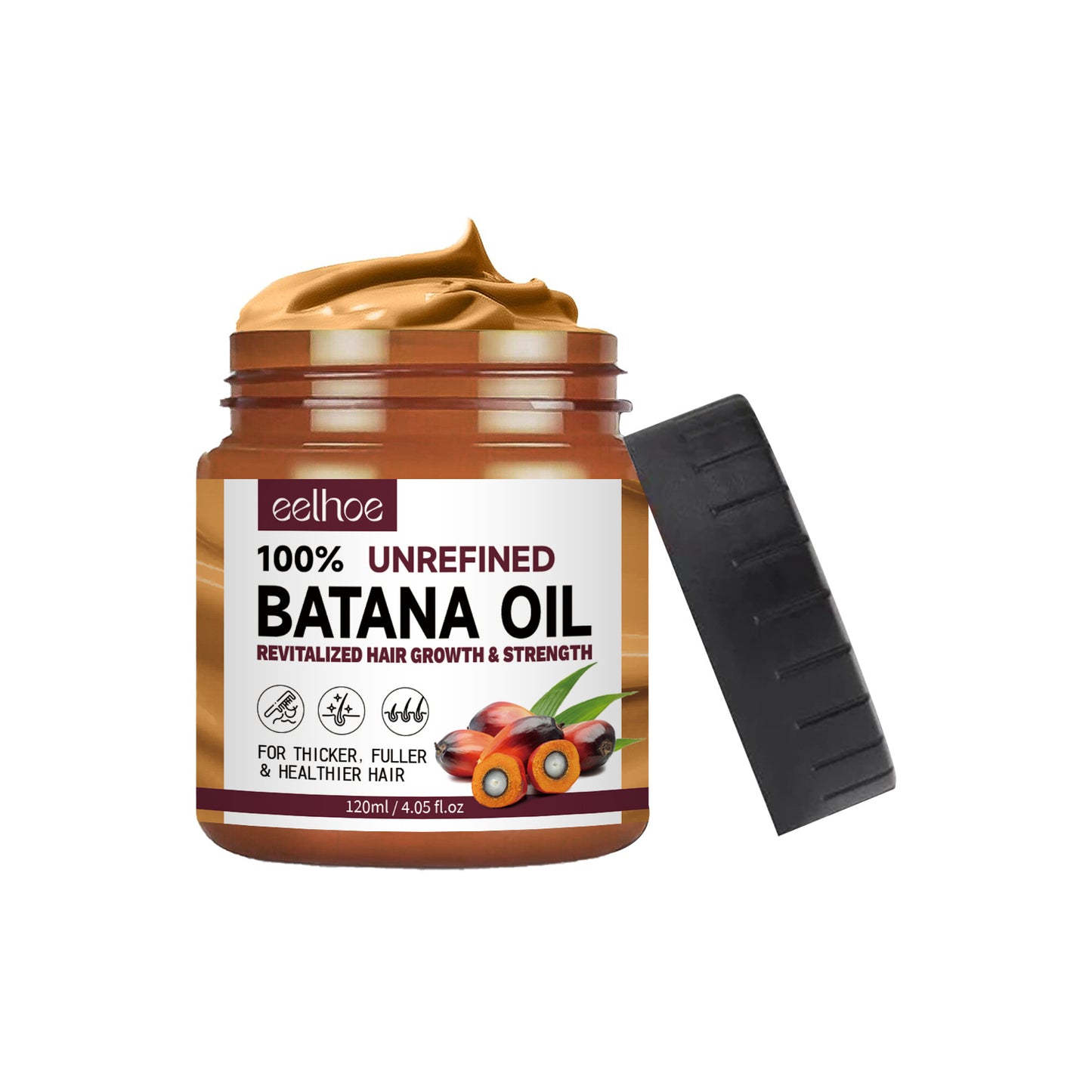 El acondicionador de aceite de batana EELHOE hidrata, repara, fortalece las raíces del cabello, previene el cabello flexible y denso y solidifica y deja el cabello esponjoso.