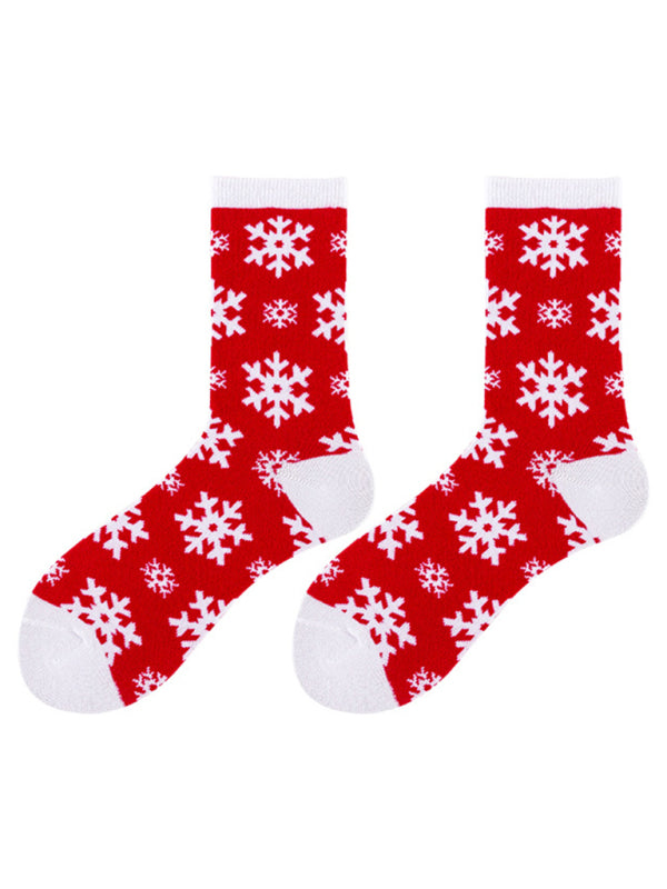 New autumn and winter Christmas mid-calf socks Christmas socks