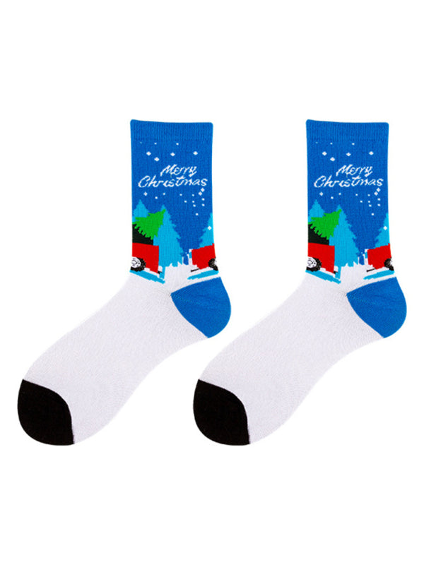 New autumn and winter Christmas mid-calf socks Christmas socks