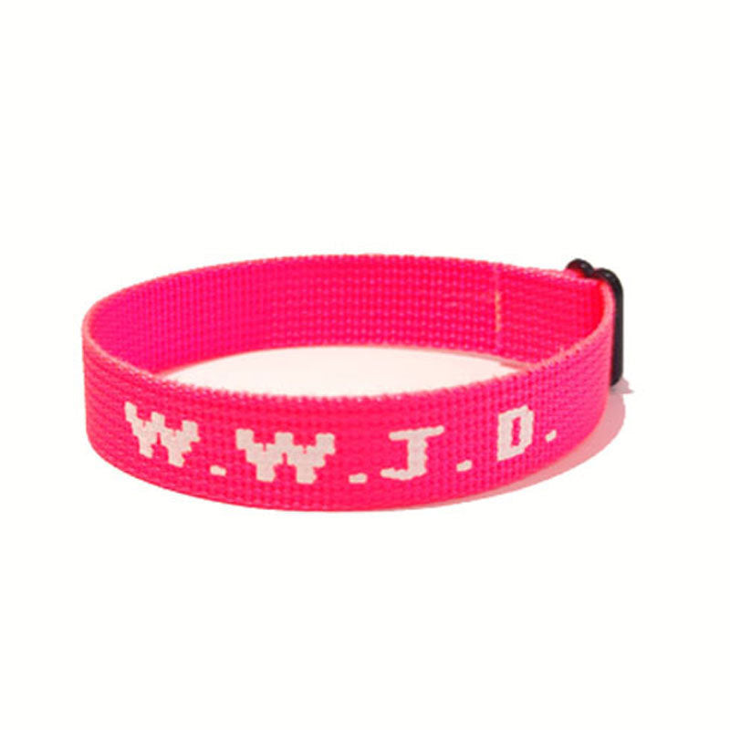 Letter jacquard printed wrist strap bracelet webbing unisex